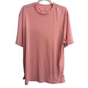 Tommy Bahama Men's XL Short Sleeve Crewneck T-Shirt‎ Salmon Pink Casual